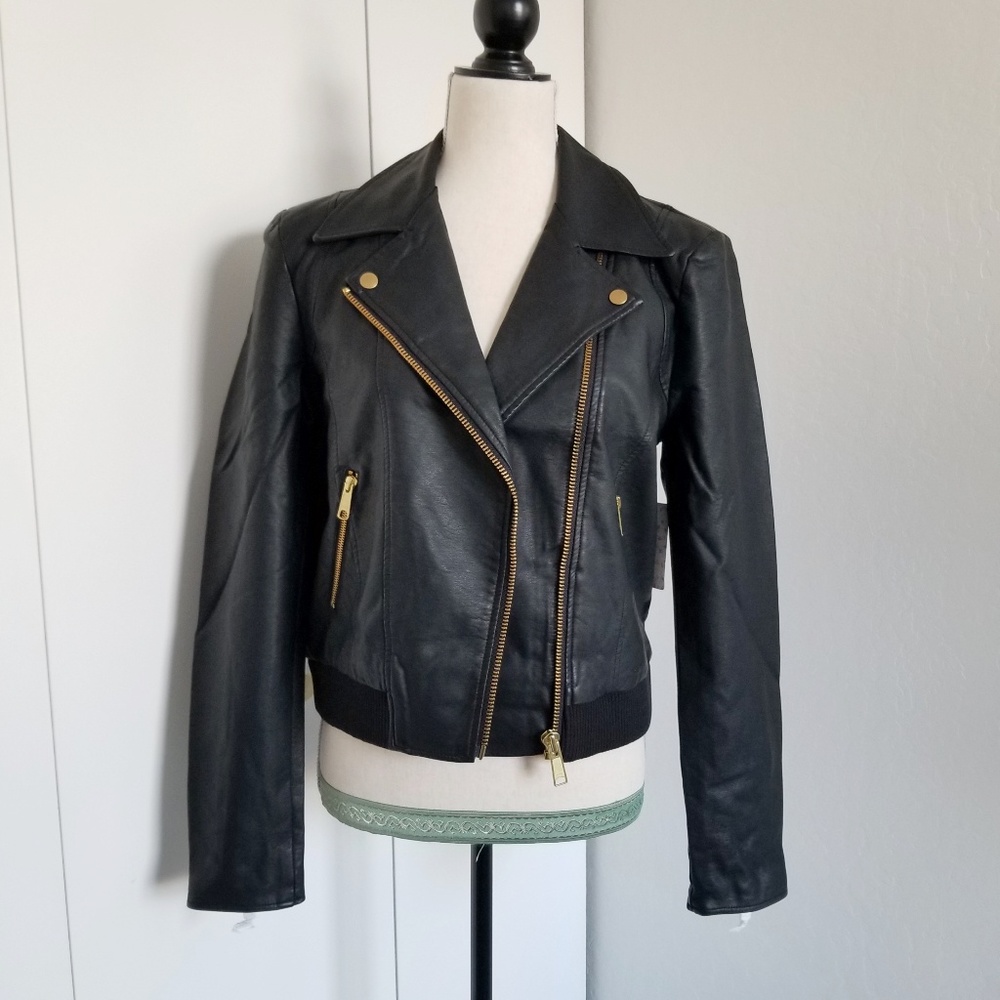 Free People Faux Leather Jacket
